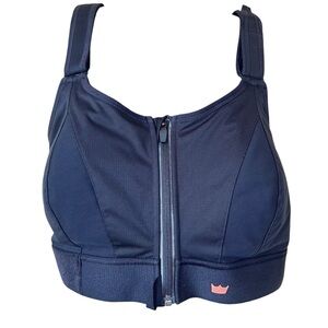 SHEFIT Ultimate Sports Bra 3 Luxe Black Adjustable High Impact Front Zip